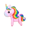 Assemble large unicorn 3D rainbow wildebehorse aluminum film balloons for cartoon children's birthday party decoration and arrangement balloons Specification image